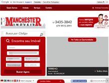 Tablet Screenshot of imobiliariamanchester.com.br